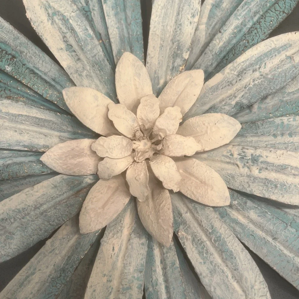 2-Metal Decorative Flower Wall Art  11